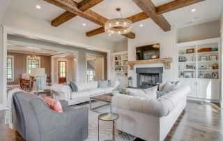 Custom Home Living Room